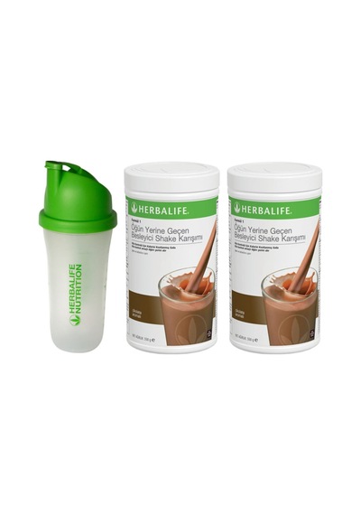 Herbalife Çikolata Aromalı Aylık Set Shaker + 2 Çikolatalı Shake Tsi0165