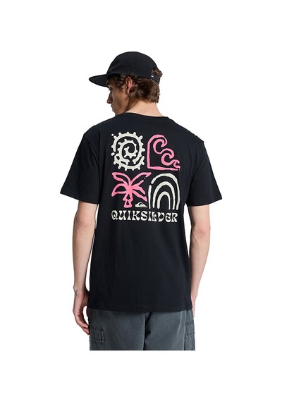 Quiksilver Tap In Erkek Siyah Outdoor T-shirt Eqyzt08307-11783