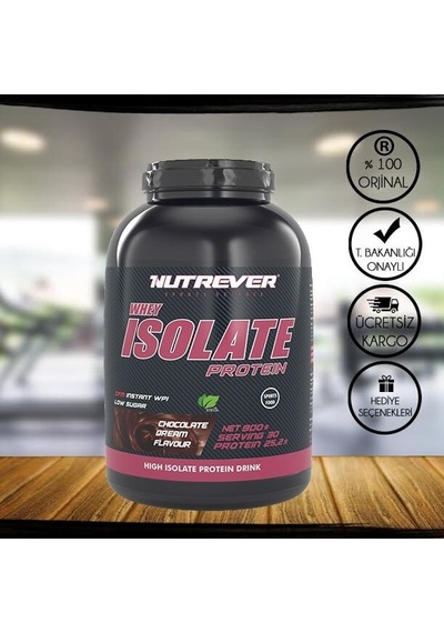 Nutrever Whey Isolate Protein Tozu 900 Gr + Hediyeli