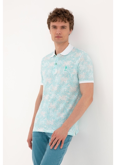 U.S. Polo Assn. Erkek Regular Fit Polo Yaka Mint Tişört 50299618-VR090