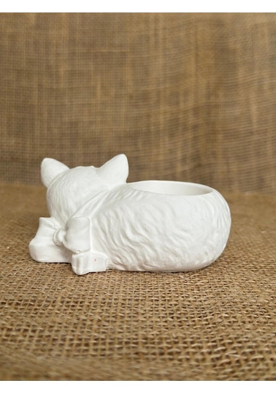 Kedi Dekoratif Kaktüs Ve Sukulent Saksısı, El Yapımı Minimalist Ev Dekoru, Masa Dekoru