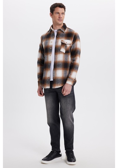 Tudors Erkek Slim Fit Dar Kesim Kareli Tek Cepli Oduncu Gömlek-41975 Çok Renkli Tudors Erkek Slim Fit Dar Kesim Kareli Tek Cepli Oduncu Gömlek-41975 Çok Renkli