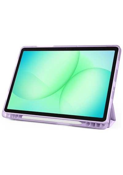 Samsung Galaxy Tab A9+ Plus / A11+ Plus Uyumlu Üçgen Standlı Uyandırma Fonksiyonlu Tablet Kılıfı Kapaklı Kılıf