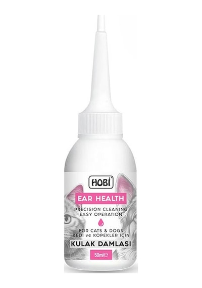 Hobi Ear Health Kulak Damlası 50ml - Kedi Ve Köpekler İçin Güvenli Kulak Bakımı