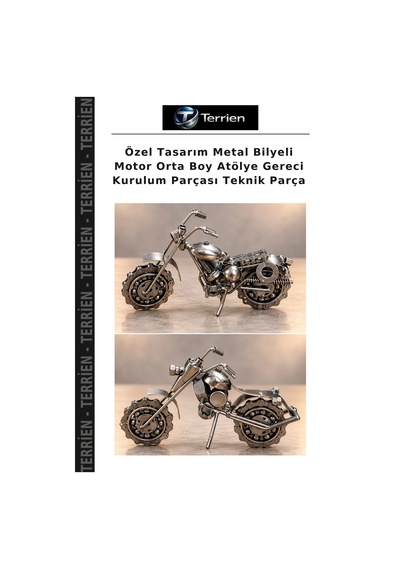 Özel Tasarım Metal Bilyeli Motor Orta Boy Atölye Gereci Kurulum Parçası Teknik Parça