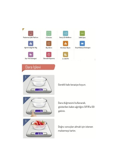 5 Kg/1gr Mutfak Tartısı Terazisi + Et Süt Mama Yoğurt Çorba Mayalama Gıda Yemek Termometresi Gri