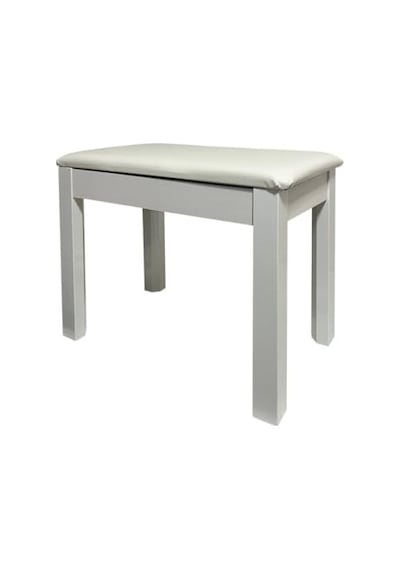Midex Tbx-144wh Üst Kalite Piyano Taburesi Gizli Bölmeli Beyaz Renk 32x54x48
