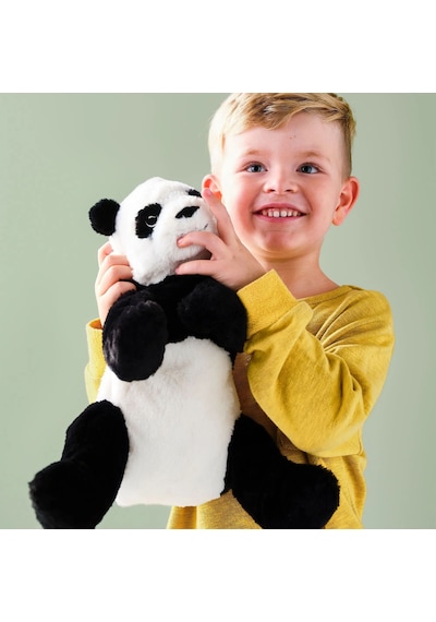 Ikea Kramıg Peluş Oyuncak 30 Cm Siyah - Beyaz