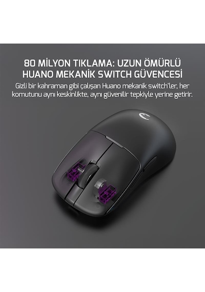 Gamepower Radus 12.000dpı Triple Mode Kablolu/bluetooth/2.4g Gaming Mouse -