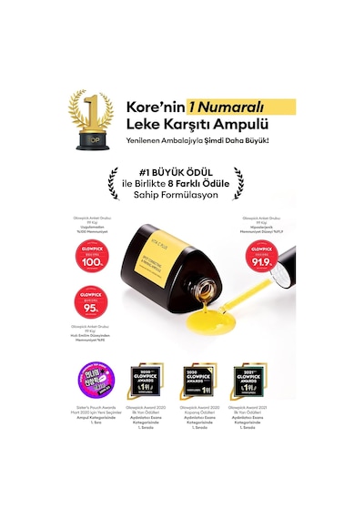 C Vitamini İçerikli Leke Karşıtı Sıkı Görünüm Sağlayan Bakım Ampulü