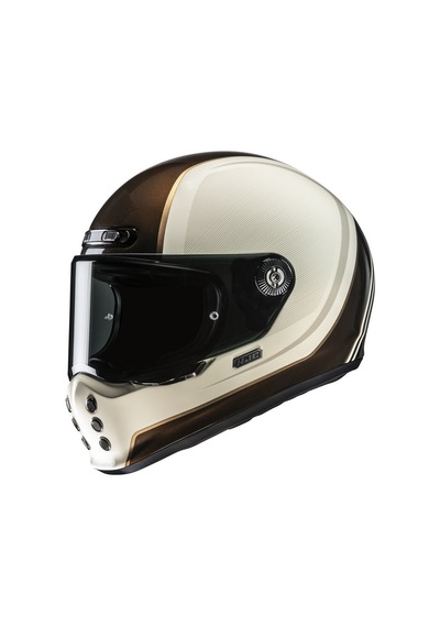 Hjc V10 Hodu MC9 Kapalı Motosiklet Kaskı Krem Kahve