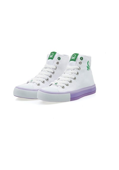 United Colors Of Benetton Benetton® | Bn-30189 - 3374 Beyaz Lila - Kadın Spor Ayakkabı