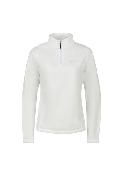 2as Camila Kadın Yarım Fermuarlı İnce Polar Sweatshirt Beyaz