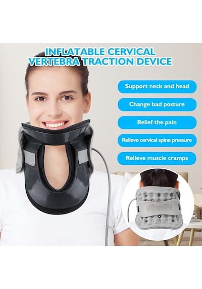 Elzey Boyun Çektirme Boyun Ağrısı Ve Omurga Basıncının Giderilmesi İçin Hava Yastığı Destekli Taşınabilir Ayarlanabilir Ergonomik Boyun Sedyesi Renk : B Elzey Boyun Çektirme Boyun Ağrısı Ve Omurga Basıncının Giderilmesi İçin Hava Yastığı Destekli Taşınabilir Ayarlanabilir Ergonomik Boyun Sedyesi Renk : B