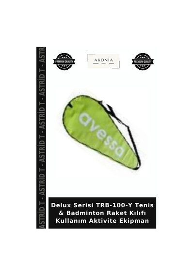 Delux Serisi Trb-100-y Tenis & Badminton Raket Kılıfı Kullanım Aktivite Ekipman