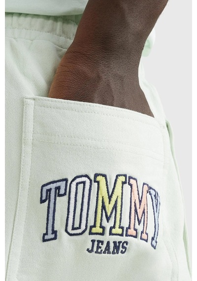 Tommy Hilfiger College Pop Men's Shorts Erkek Şort Su Yeşili Yeşil