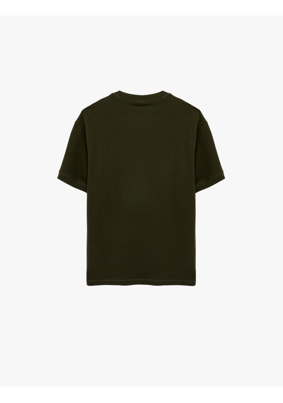 Koton Kısa Kollu Bisiklet Yaka Tok Kumaş Basic Oversize Tişört Haki 6sam10282mk Koton Kısa Kollu Bisiklet Yaka Tok Kumaş Basic Oversize Tişört Haki 6sam10282mk