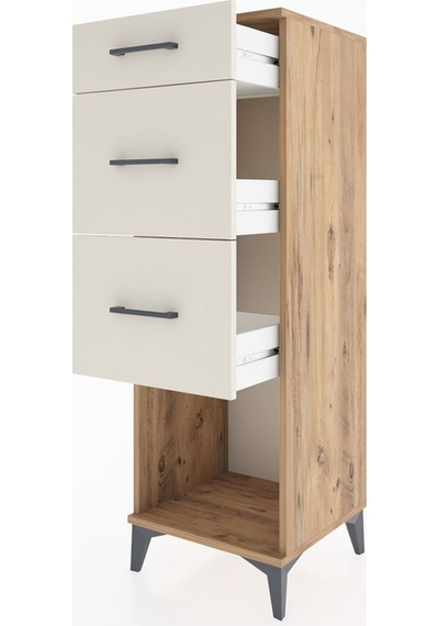 Hyperion Dolap 3 Çekmeceli 44x44x134 Çam-aytaşı Çam