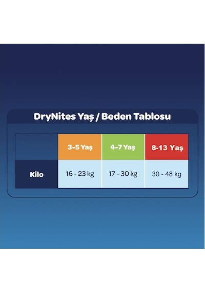 Drynites Emici Gece Külodu/külot Bez Kız 8-13 Yaş 30-48kg 27adet L