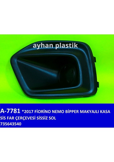 Techmrt Sis Far Çerçevesi Sissiz Sol Fıat Fıorıno-nemo-bipper 17 Makyajlı Kasa