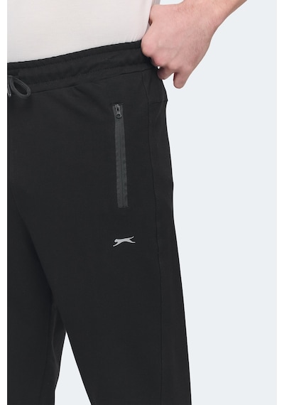 Slazenger Ofer In Erkek Fermuar Cepli Siyah Eşofman Altı Siyah