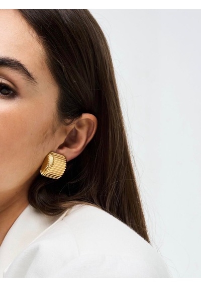 Çelik Marta Küpe Gold