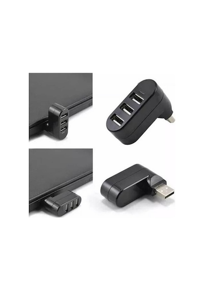 3 Port 180 Dirsek Usb Hub Çoğaltıcı Çoklayıcı Usb 2.0 Çoklama (533631937)