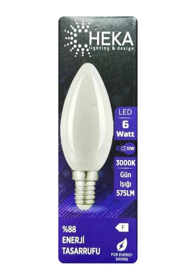 Led Ampul, 6w 51w , 3000k, E14 Duylu, Soft Mum Diğer