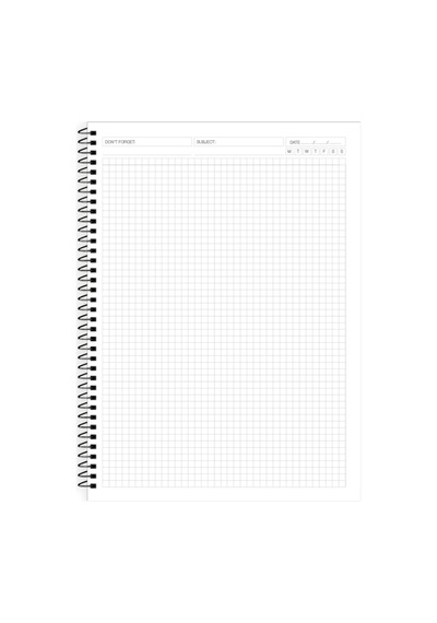 3'lü Manilla Okul Defter 17x24 Kareli Çok Renkli
