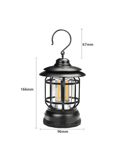 Retro Led Kamp Lambası Çok Renkli