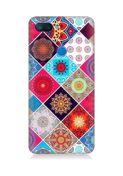 Xiaomi Mi 8 Lite Uyumlu Pitikare Mandala Desenler Desenli Silikon Kılıf