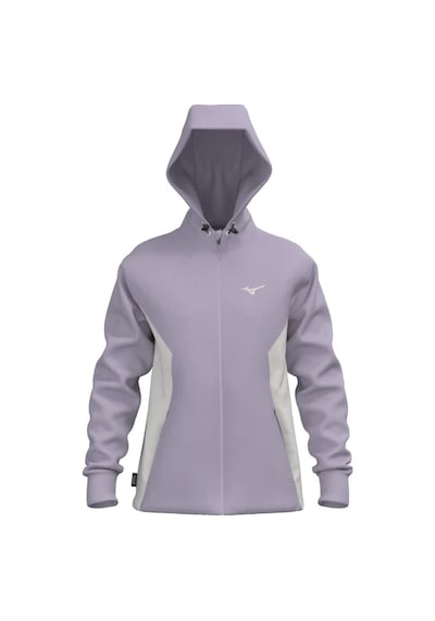 Mizuno Athletics Kadın Kapüşonlu Fermuarlı Sweatshirt Gri Çok Renkli