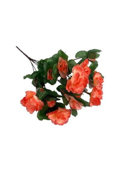 Yapay Çiçek Somon Açelya Demeti 7 Dallı 33x20Cm