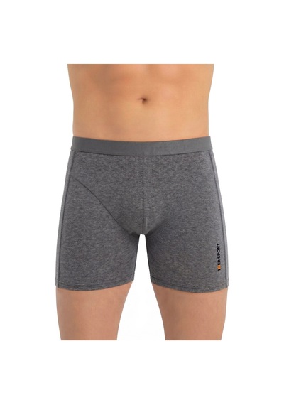 Just Inner Erkek Pamuklu Boxer Sport Premium Günlük Kullanım 134003 Antrasit