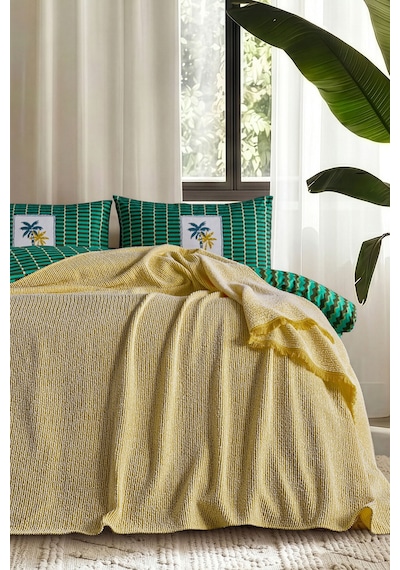 Doqu Home Jungle Muse Mina Pike Çift Sarı
