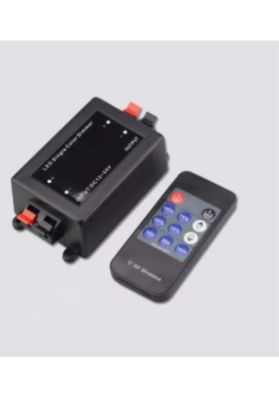 El Kumandası Tek Renkli Uzaktan Kumanda Led Işık Remote Kontrol Can Destekli 12m Dc 5-24v 8a