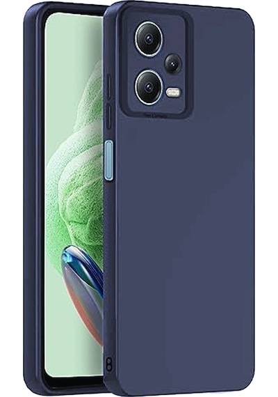 Cosmotex Newface Xiaomi Redmi Note 12 Pro 5g Kılıf Nano İçi Kadife Silikon - Lacivert
