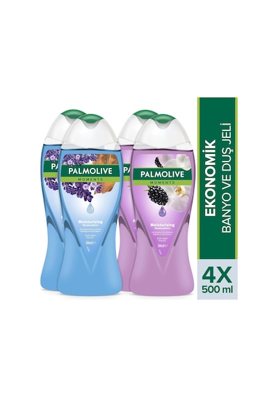 Lexroo Moments Lavanta Yağları Ve Böğürtlen İle Nemlendirici Banyo Ve Duş Jeli 500ml X 4 Adet Sandal Ağacı