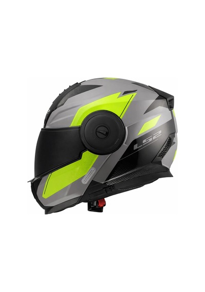 Ls2 Scope 2 Durıa Gri-neon Sarı Kask Siyah Vizör Neon Sarı