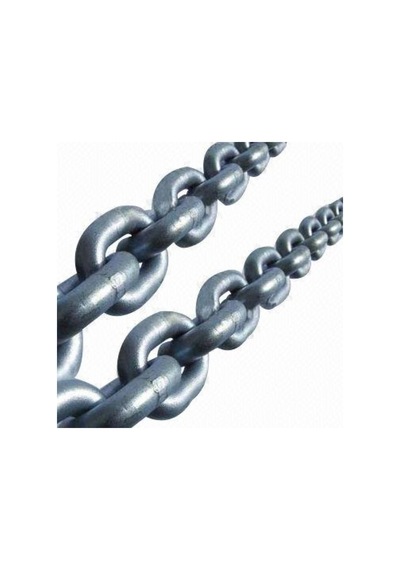 Galvanizli Tekne Irgat Zinciri. Atlı Marka. Kalibre Zincir. 50 KG 6MM Çuvalı 62 Mt