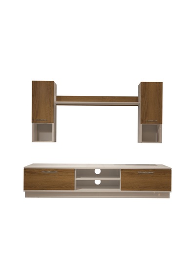 Decoraktiv Eko 5dab Mdf Dvd Tv Ünitesi Tv Sehpası - Beyaz Pera Beyaz - Meşe