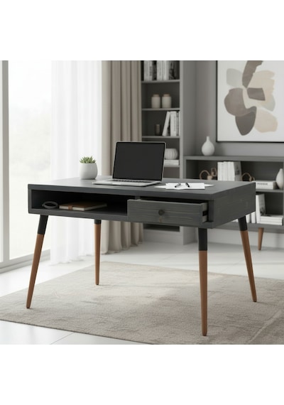 Mobenta Neo Desk Masif Çalışma Masası, 1 Çekmece Ve 1 Laptop Bölmesi - 120 Cm, An Antrasit Mobenta Neo Desk Masif Çalışma Masası, 1 Çekmece Ve 1 Laptop Bölmesi - 120 Cm, An Antrasit