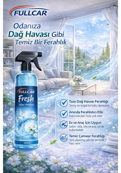 Fullcar Fresh Temiz Ferahlık 400 Ml
