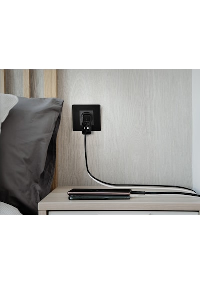 Spigen SteadiBoost F211 48 W Uyumlu iOS/Android/MacOS Hızlı Şarj Adaptörü Siyah - 000AD24973