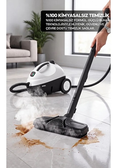 Sinbo SSC-6431 1500 W Buharlı Temizleyici + 13 Parça Aksesuar