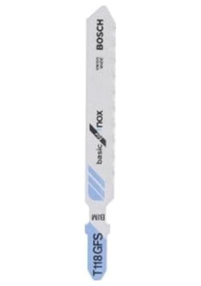 Bosch - Ekonomik Seri Inox Paslanmaz Çelik İçin T 118 Gfs Dekupaj Testeresi Bıçağı - 5'li Paket 2608636496