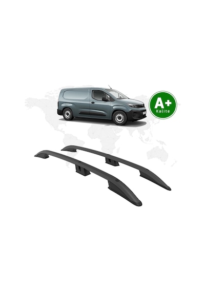Opel Combo Panelvan Tavan Çıtası Uzun Şasi 2024 Model Ve Sonrası Siyah