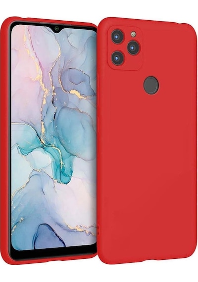General Mobile Gm22s Uyumlu Silikon Kılıf - Pastel Tonu Kamera Korumalı Esnek Kapak - Kırmızı Kırmızı