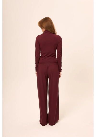Zoor Ultra Soft Penye Modal Pantolon Bordo