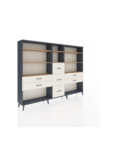 Arges Dolap 8 Raflı 7 Çekmeceli 220x30x163 Antrasit-çam/aytaşı Atlas Çam/aytası - Antrasıt Arges Dolap 8 Raflı 7 Çekmeceli 220x30x163 Antrasit-çam/aytaşı Atlas Çam/aytası - Antrasıt